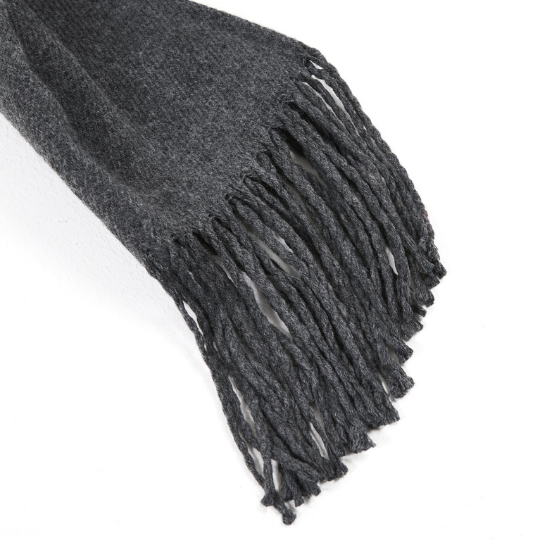 Fine-knit scarf "Holm" Grey Melange